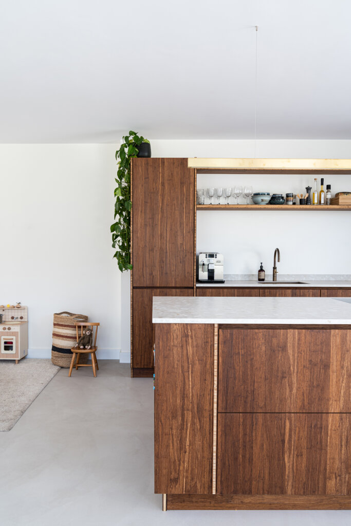 Keuken van bamboe